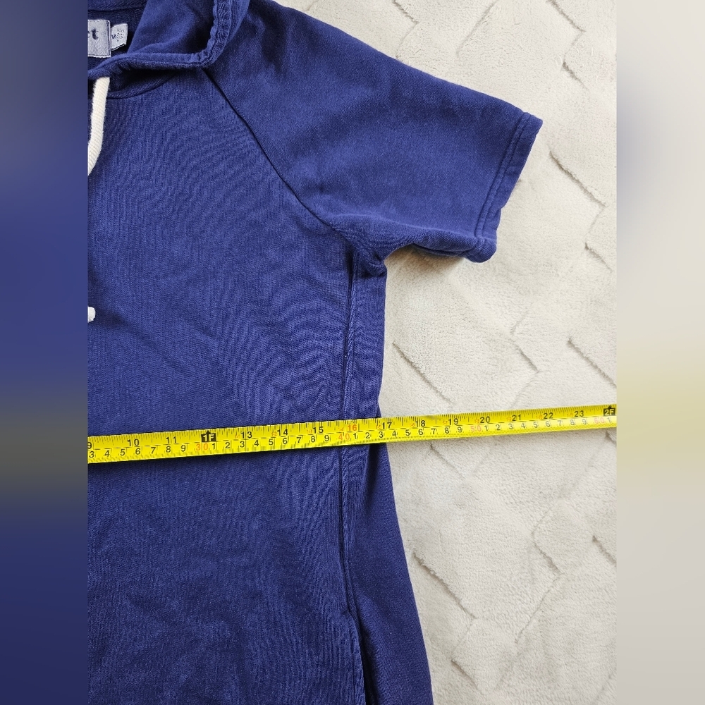 Pact Hoodie Sweatshirt Dress Womens Small blue organic cotton - Picture 7 of 11